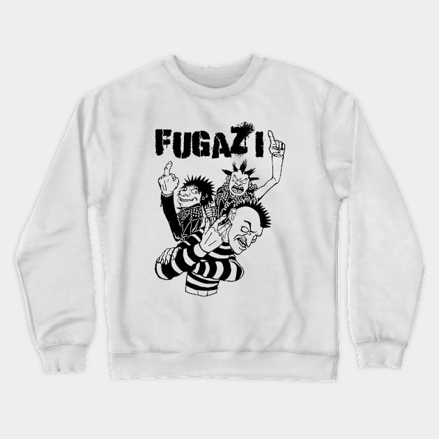 Punk Rock Man Of Fugazi Crewneck Sweatshirt by samsa